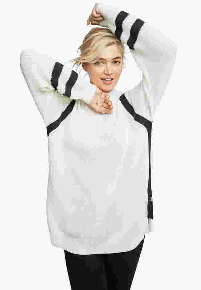 Side Stripe Mockneck Sweater image number 0