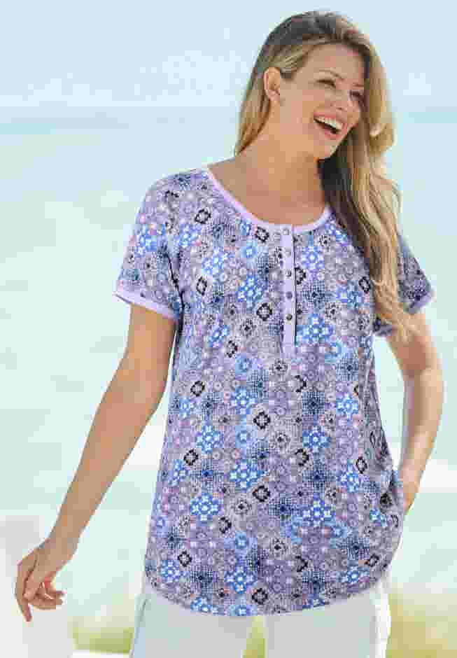 Knit Henley Tunic image number 0