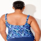 Ruffle V-Neck Tankini Top image number 6