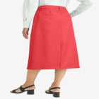 True Fit Button-Front Midi Skirt image number null