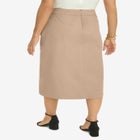 Chino Faux Wrap Skirt image number null
