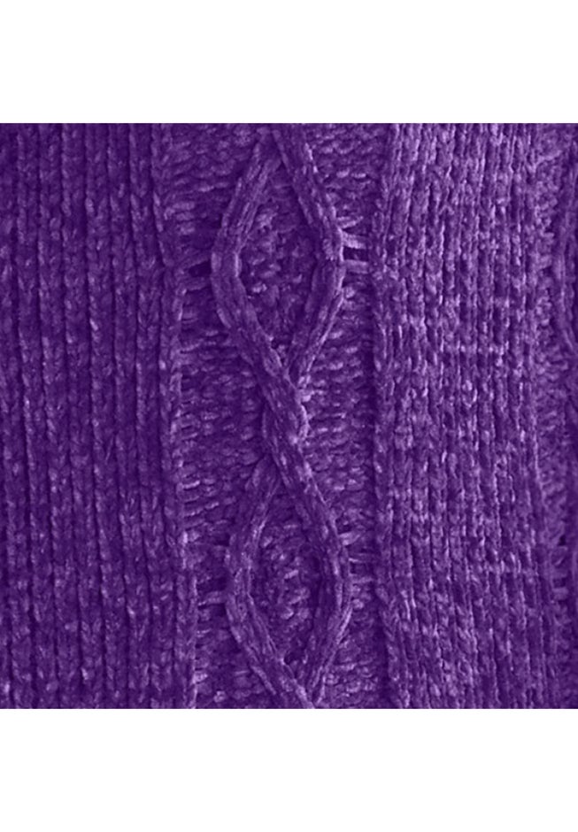 Chenille Zip Cable Cardigan Sweater image number 2