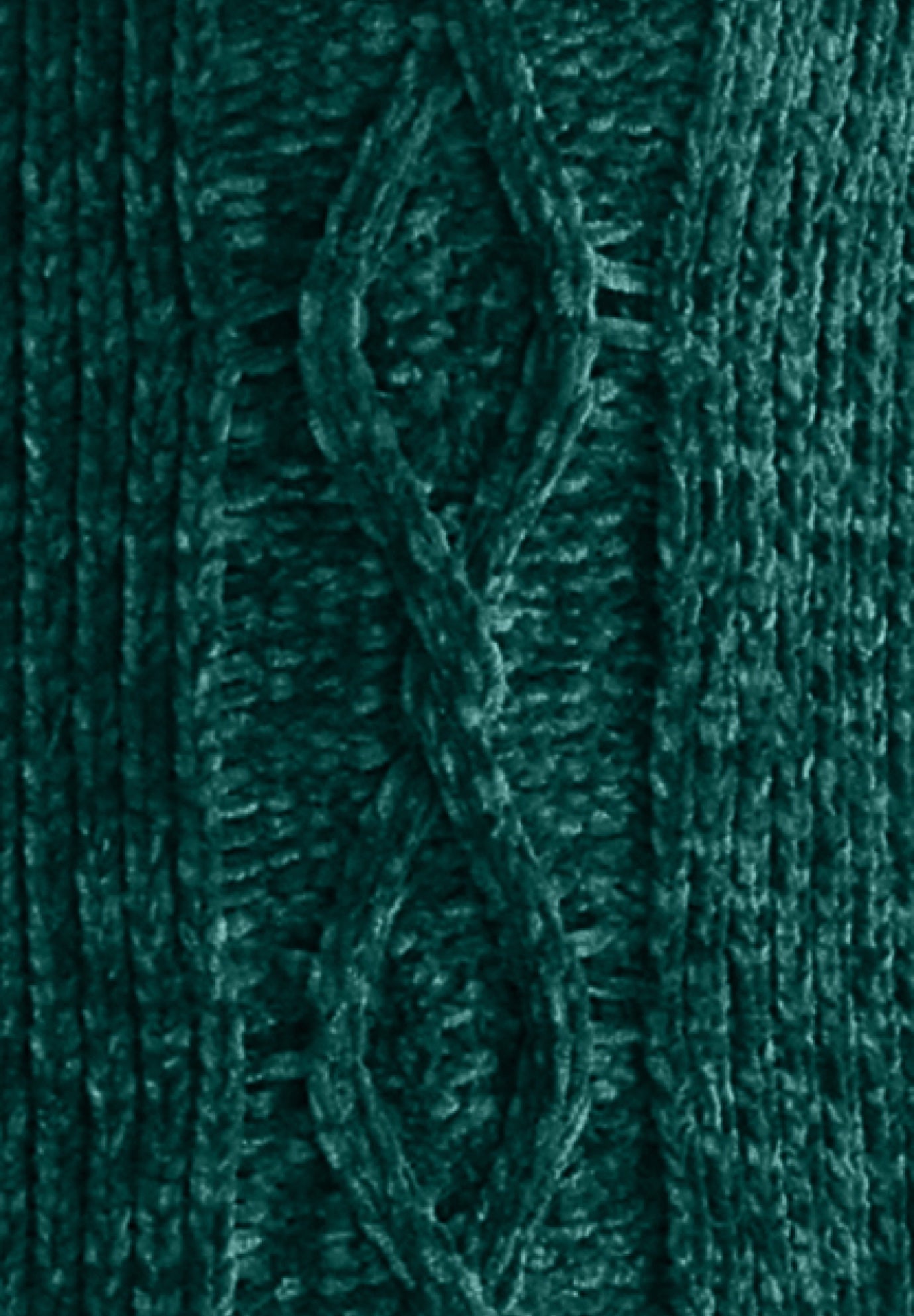 Chenille Zip Cable Cardigan Sweater image number 2