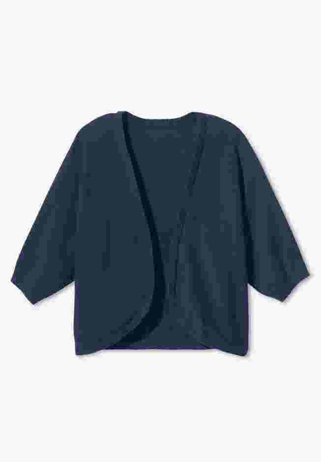 Rib Trim Cardigan Shrug image number 4