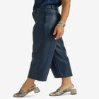 Faux Leather Wide-Leg Crop Pant image number null