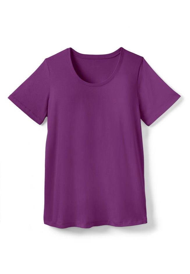 Perfect Short-Sleeve Scoopneck Tee image number 3