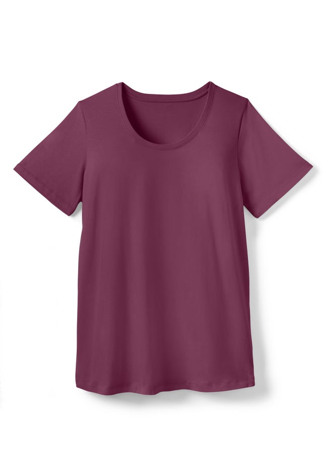 Perfect Short-Sleeve Scoopneck Tee image number 3