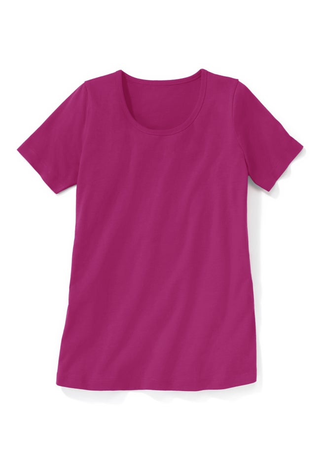 Perfect Short-Sleeve Scoopneck Tee image number 3