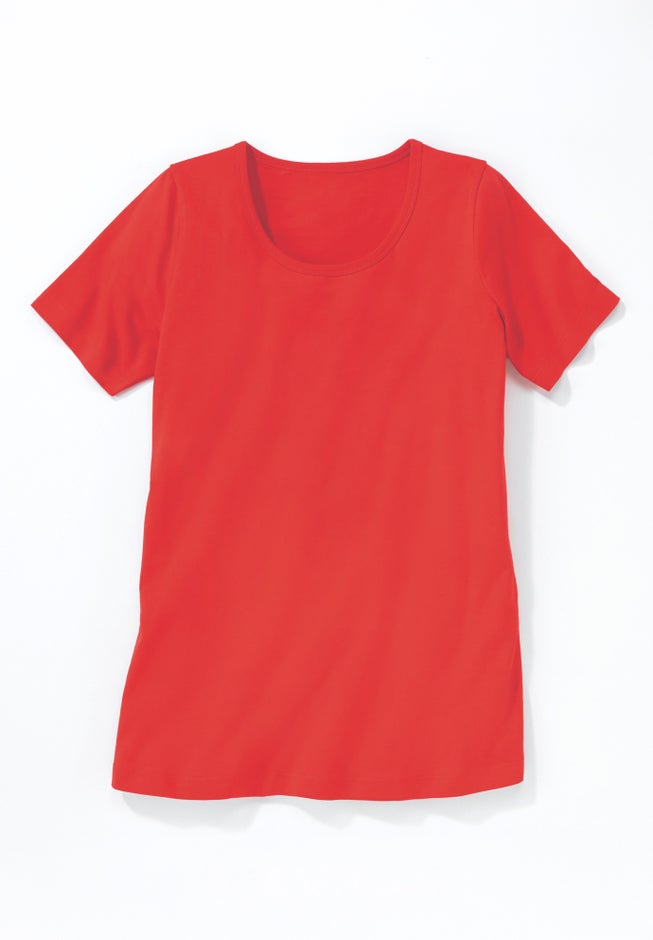 Perfect Short-Sleeve Scoopneck Tee image number 3
