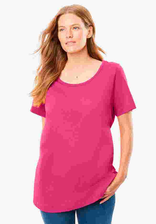 Perfect Short-Sleeve Scoopneck Tee image number 7