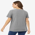 Perfect Short-Sleeve Scoopneck Tee image number null