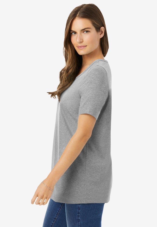 Perfect Short-Sleeve Scoopneck Tee image number 2