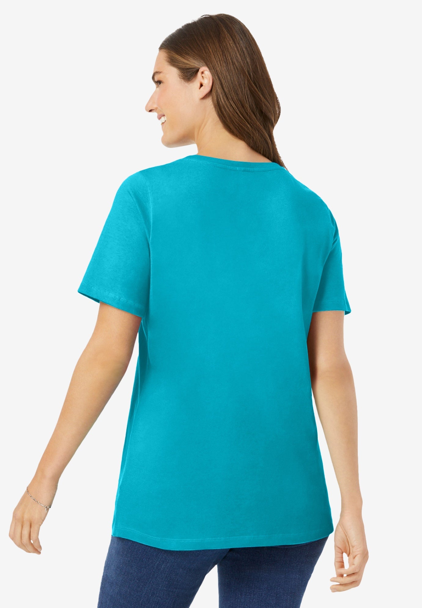 Perfect Short-Sleeve Scoopneck Tee image number 1