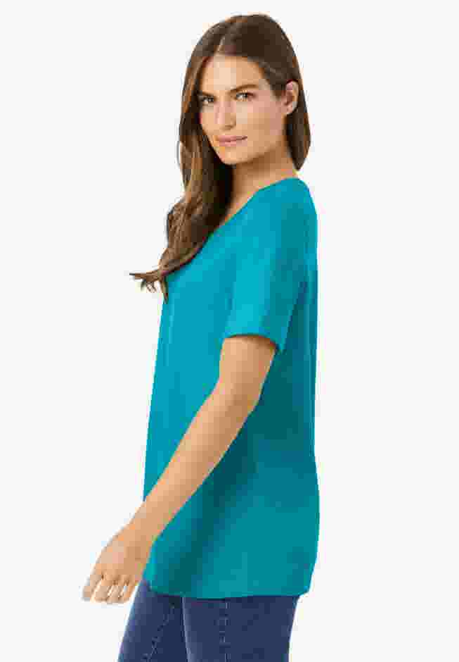 Perfect Short-Sleeve Scoopneck Tee image number 2