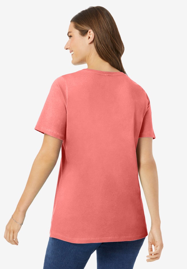 Perfect Short-Sleeve Scoopneck Tee image number 1