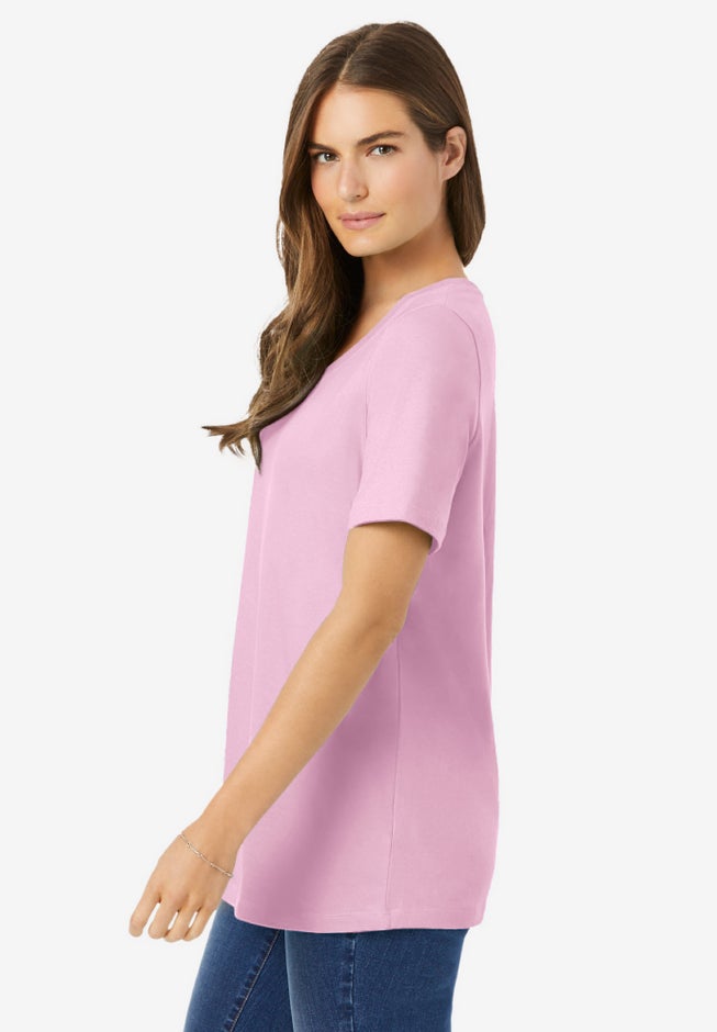 Perfect Short-Sleeve Scoopneck Tee image number 2