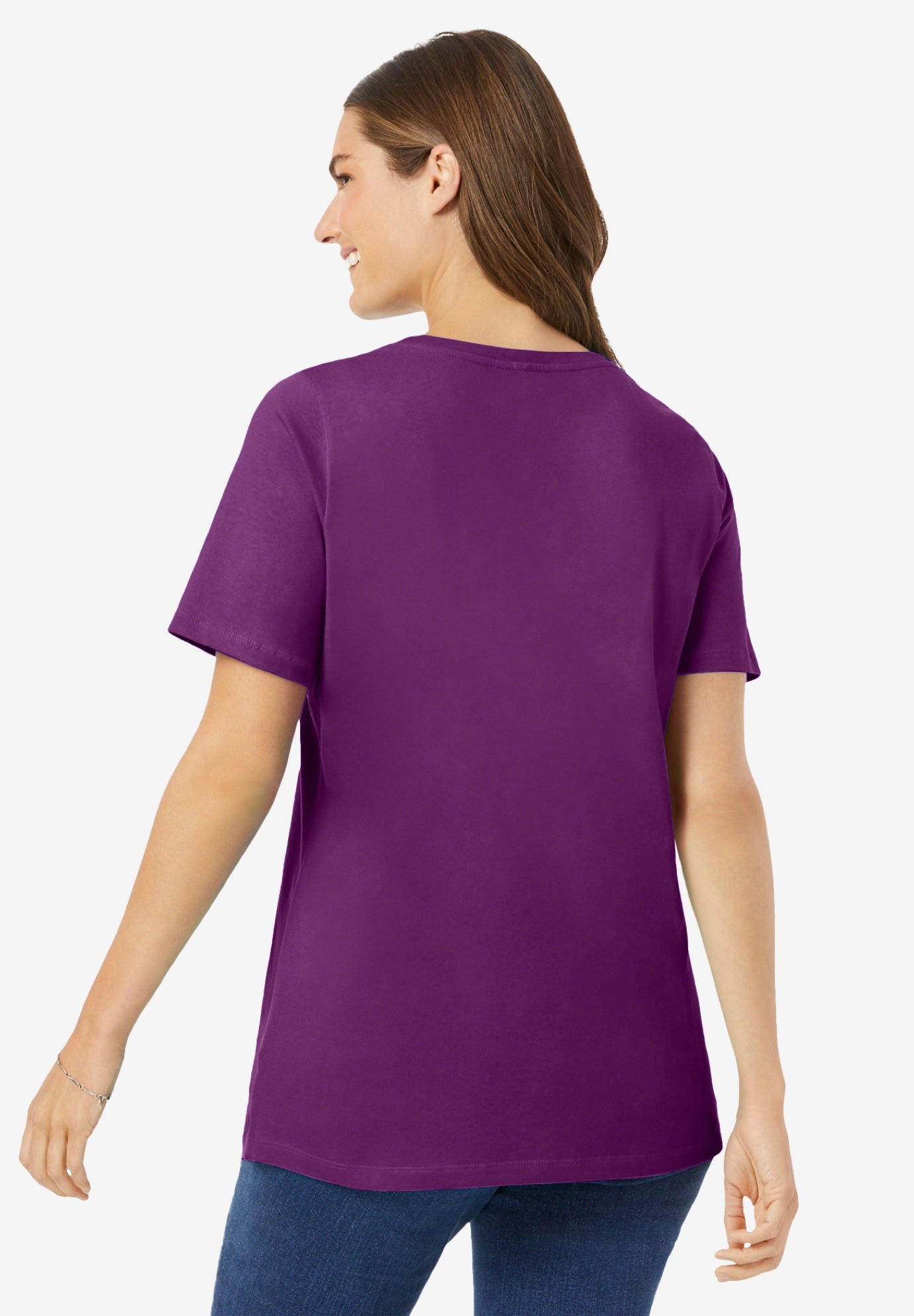 Perfect Short-Sleeve Scoopneck Tee image number 1