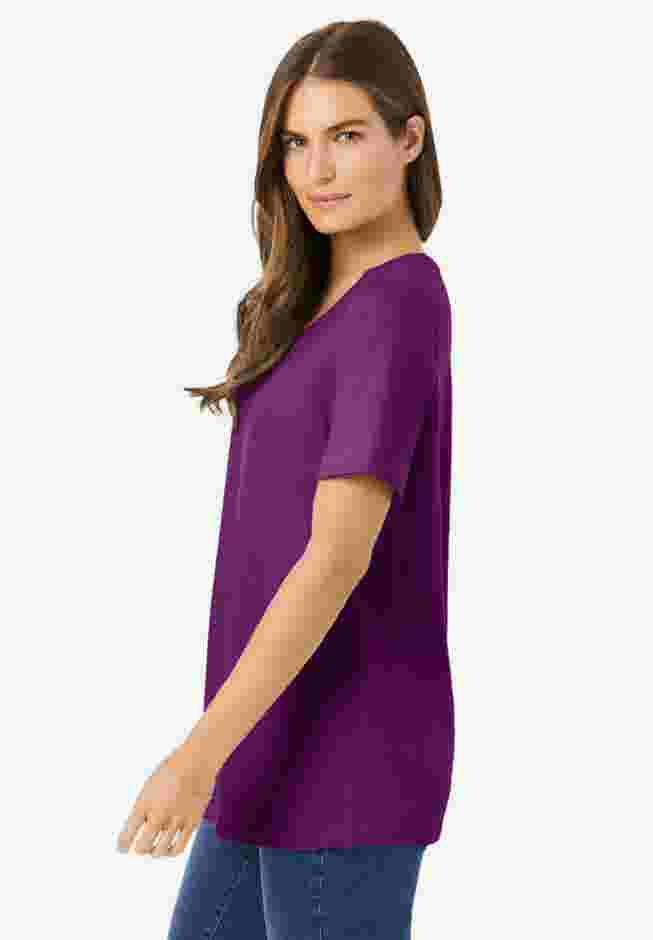 Perfect Short-Sleeve Scoopneck Tee image number 2