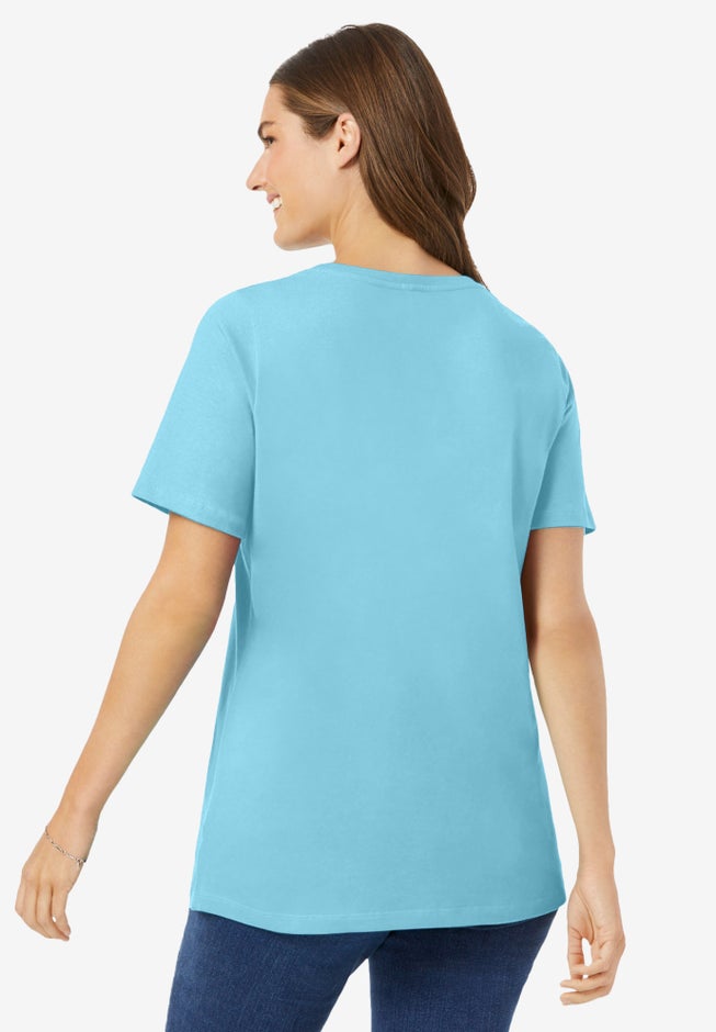 Perfect Short-Sleeve Scoopneck Tee image number 1