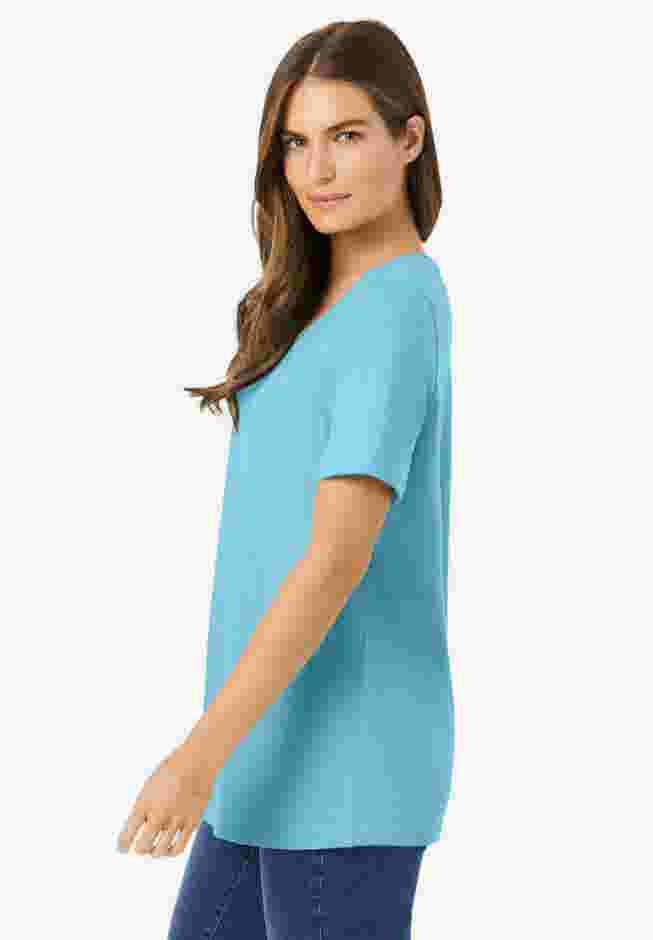 Perfect Short-Sleeve Scoopneck Tee image number 2