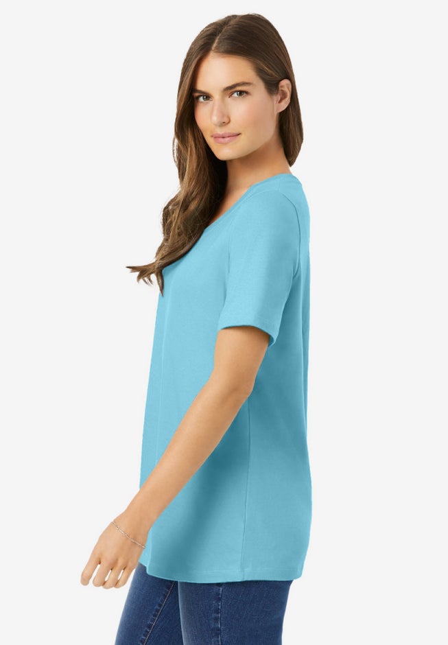 Perfect Short-Sleeve Scoopneck Tee image number 2