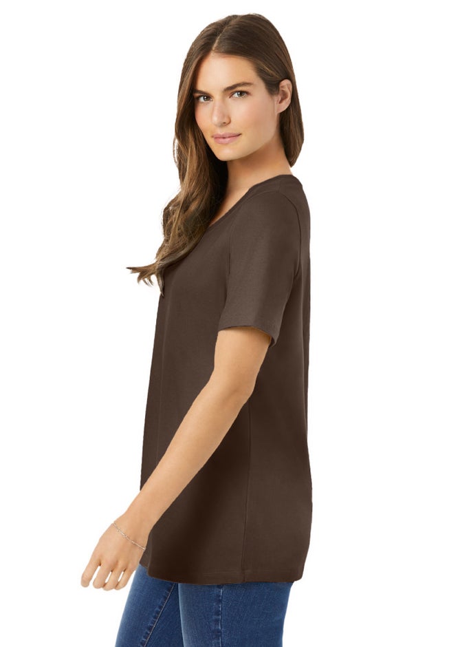 Perfect Short-Sleeve Scoopneck Tee image number 2