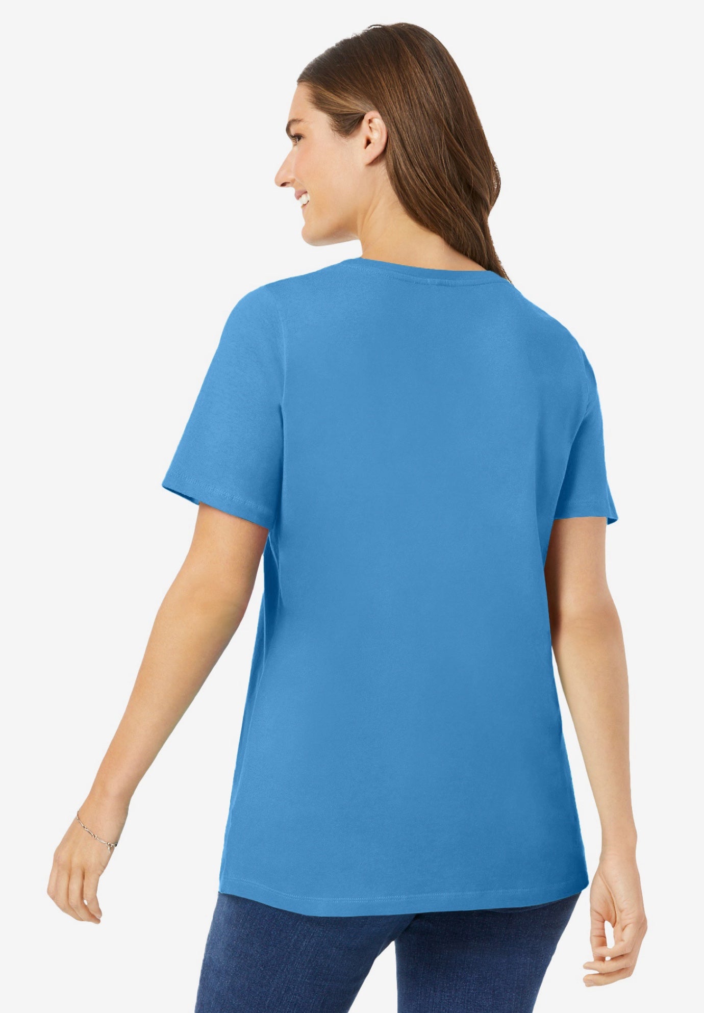 Perfect Short-Sleeve Scoopneck Tee image number 1