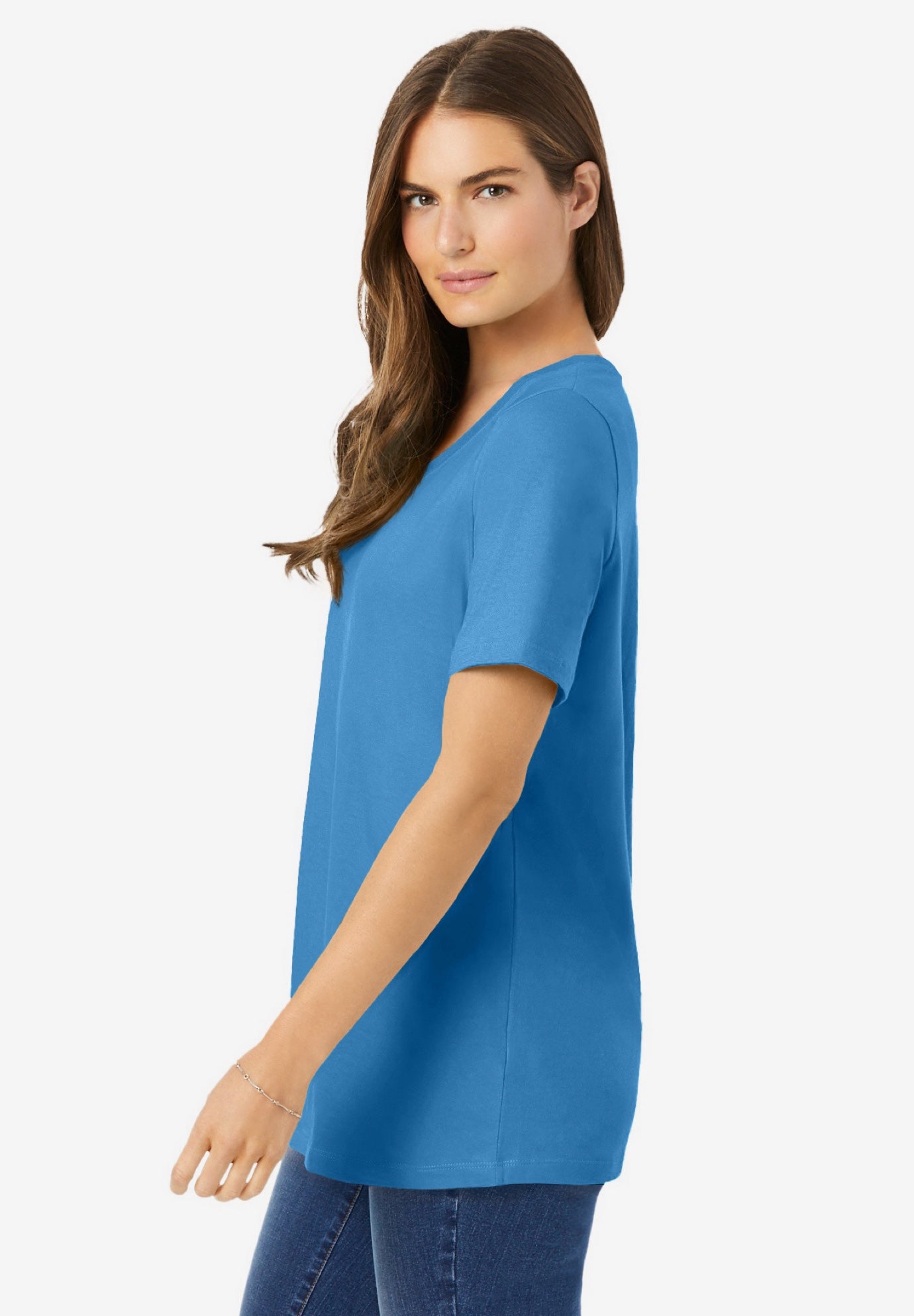 Perfect Short-Sleeve Scoopneck Tee image number 2