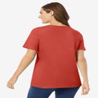 Perfect Short-Sleeve Scoopneck Tee image number null