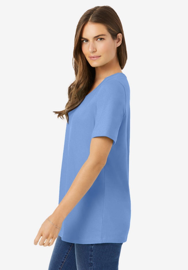 Perfect Short-Sleeve Scoopneck Tee image number 2
