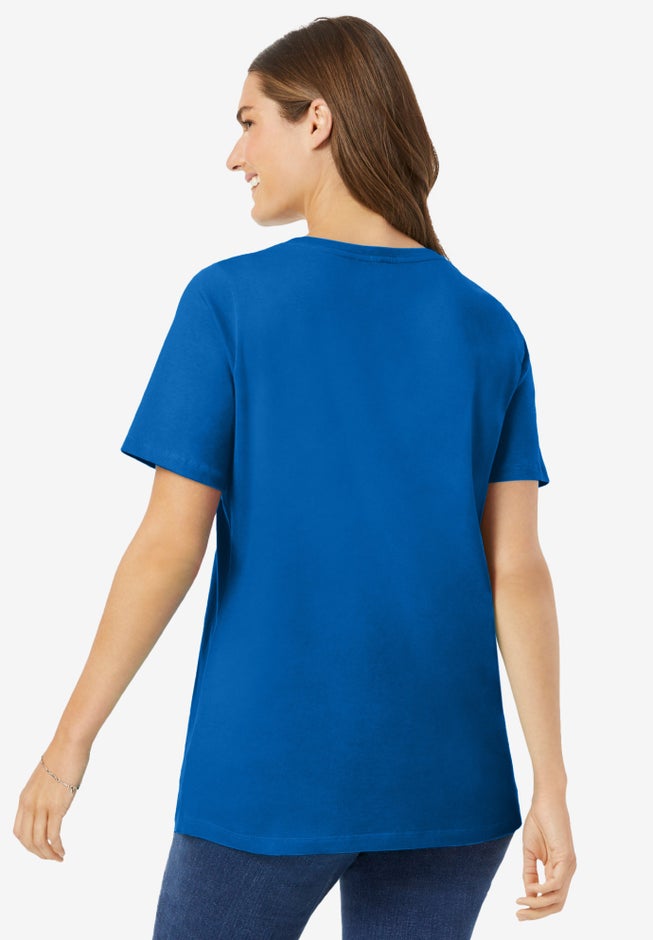 Perfect Short-Sleeve Scoopneck Tee image number 1