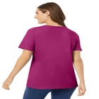 Perfect Short-Sleeve Scoopneck Tee image number null