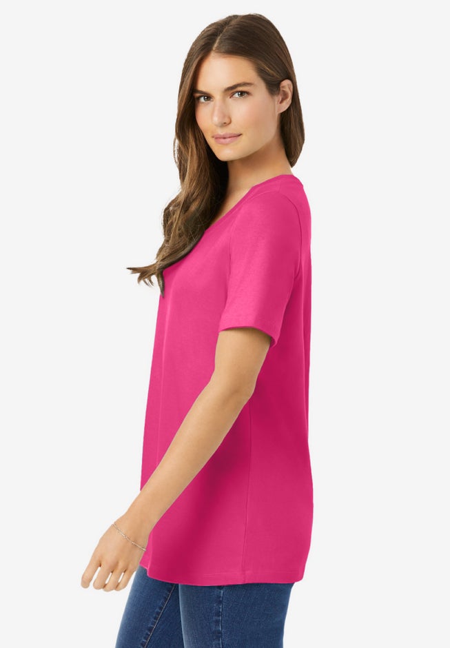 Perfect Short-Sleeve Scoopneck Tee image number 2