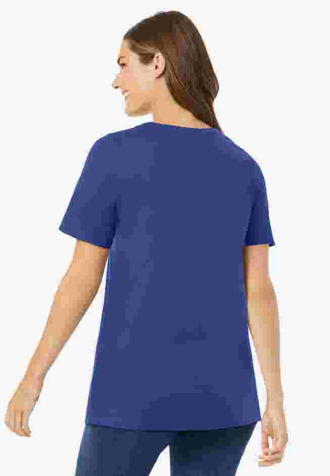 Perfect Short-Sleeve Scoopneck Tee image number 1