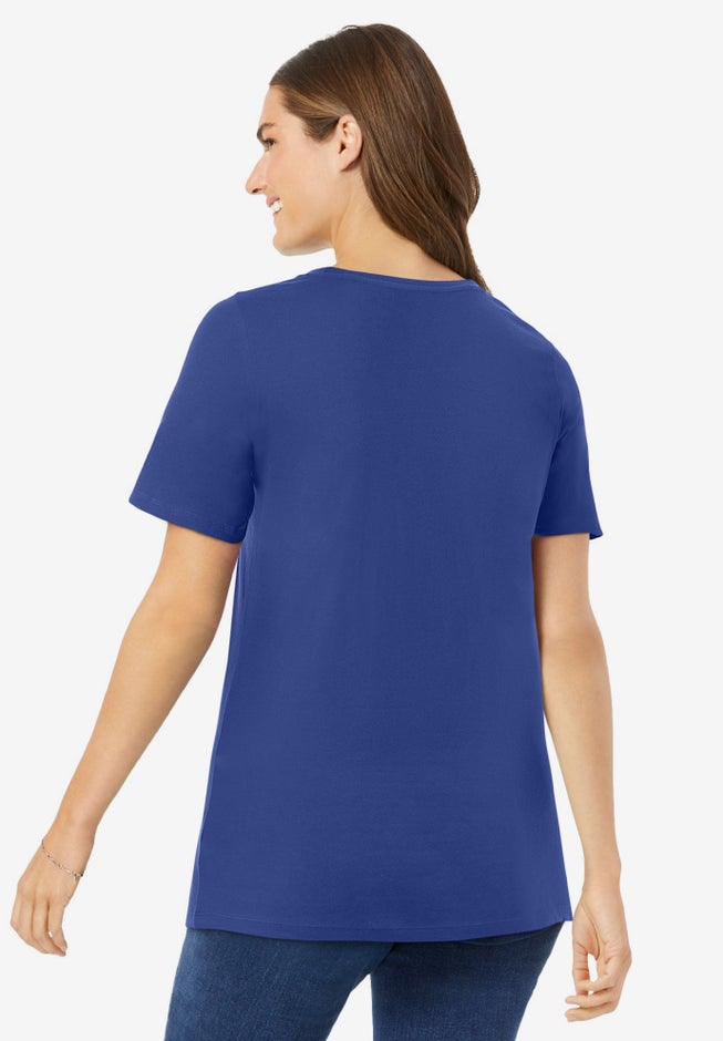 Perfect Short-Sleeve Scoopneck Tee image number 1