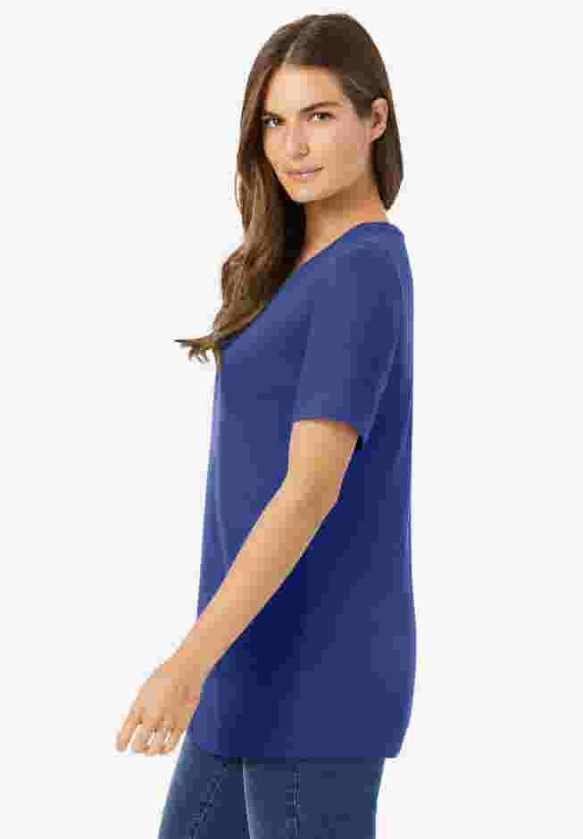 Perfect Short-Sleeve Scoopneck Tee image number 2