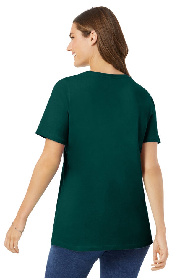 Perfect Short-Sleeve Scoopneck Tee image number 1