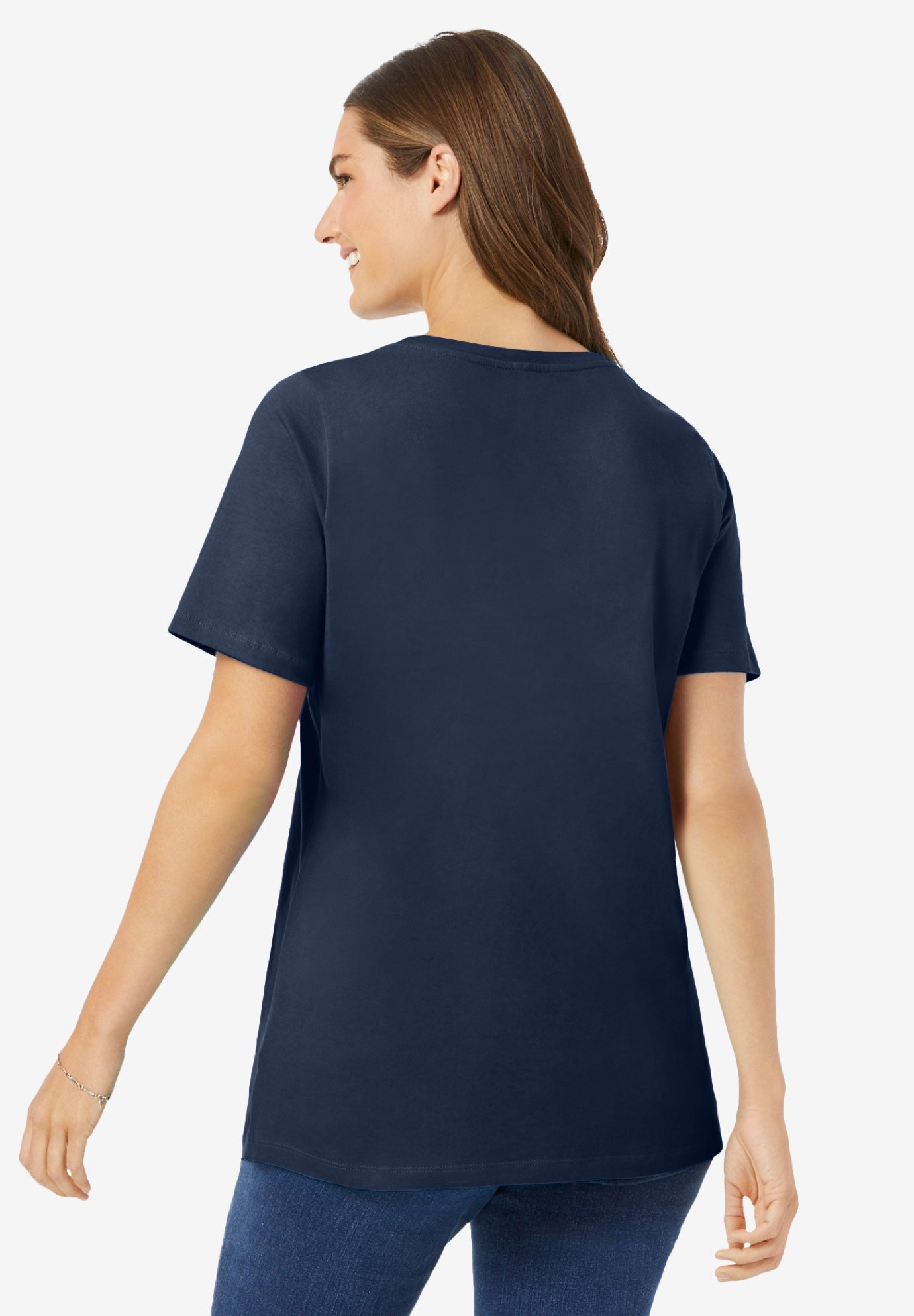 Perfect Short-Sleeve Scoopneck Tee image number 1