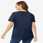 Perfect Short-Sleeve Scoopneck Tee image number null