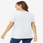 Perfect Short-Sleeve Scoopneck Tee image number null
