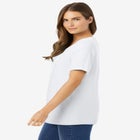 Perfect Short-Sleeve Scoopneck Tee image number null