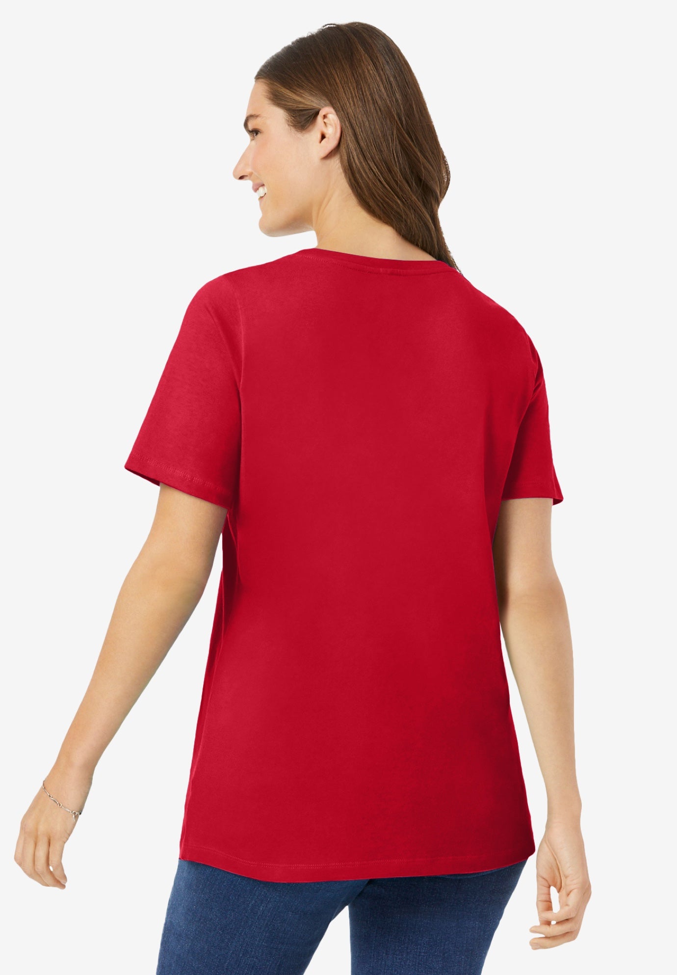 Perfect Short-Sleeve Scoopneck Tee image number 1