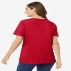 Perfect Short-Sleeve Scoopneck Tee image number null