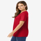 Perfect Short-Sleeve Scoopneck Tee image number null