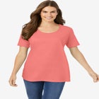 Perfect Short-Sleeve Scoopneck Tee image number null