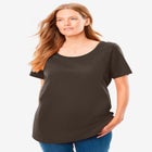 Perfect Short-Sleeve Scoopneck Tee image number null