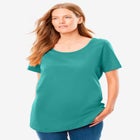 Perfect Short-Sleeve Scoopneck Tee image number null