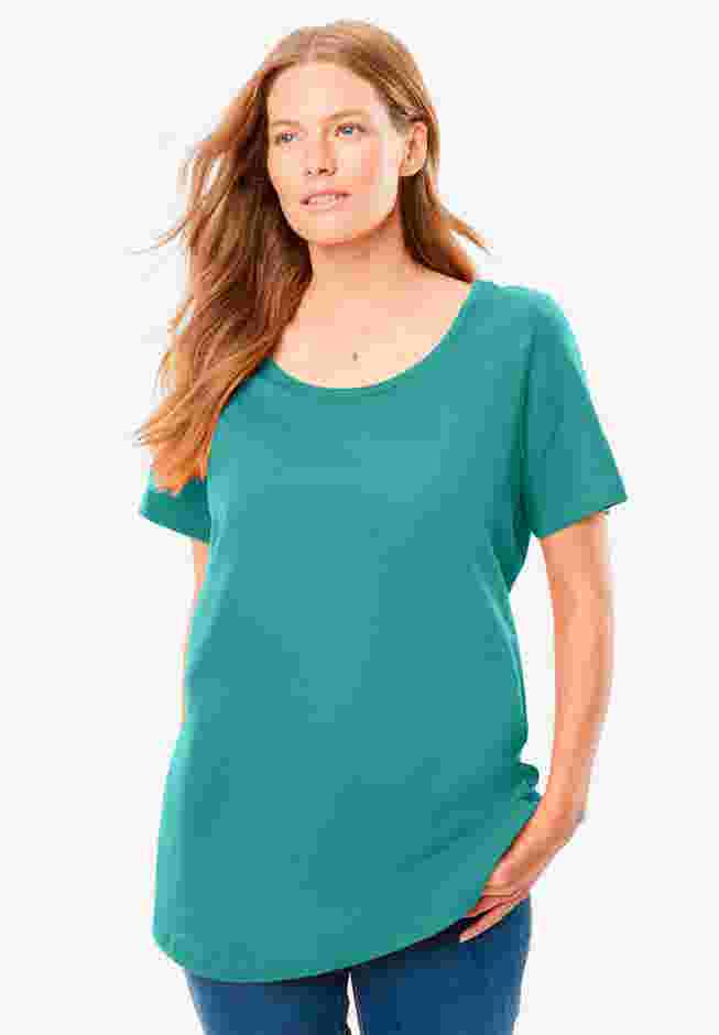 Perfect Short-Sleeve Scoopneck Tee image number 0
