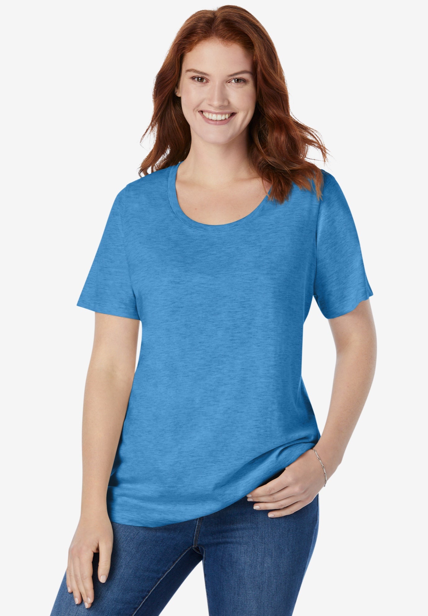 Perfect Short-Sleeve Scoopneck Tee image number 0