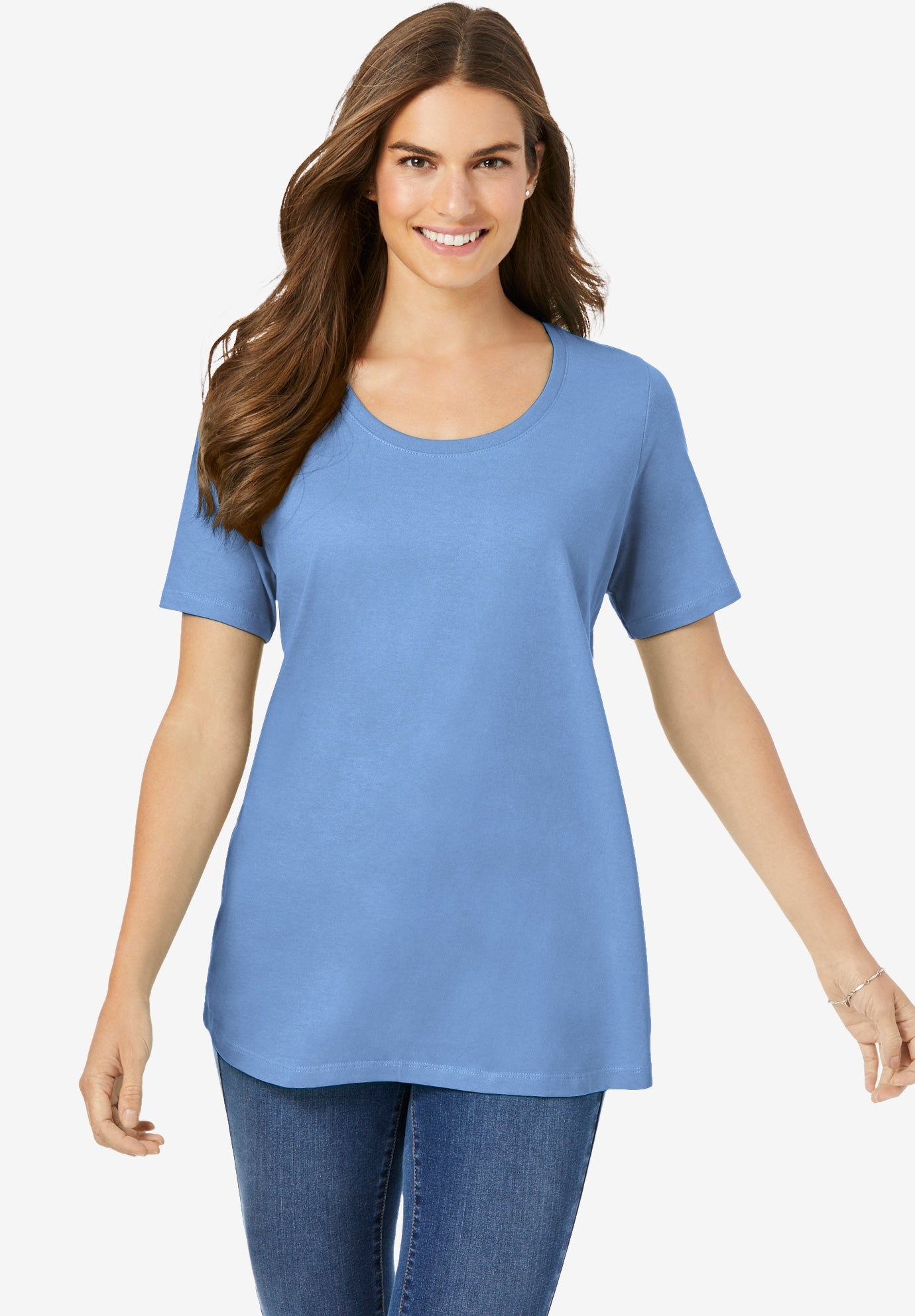 Perfect Short-Sleeve Scoopneck Tee image number 0
